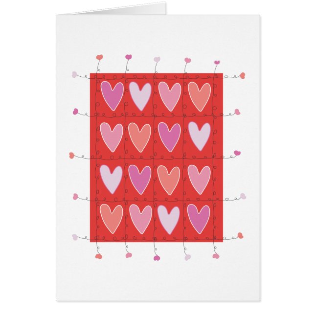 Cartão Corações (Frente)