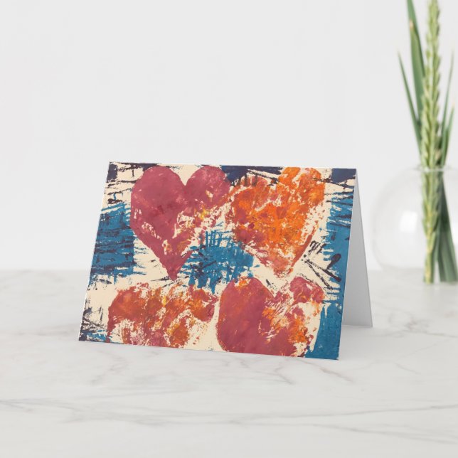 Cartão Corações (Frente)