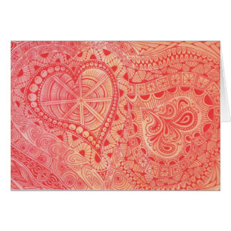 Cartão Corações Afire!