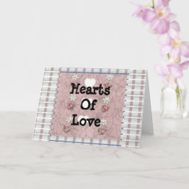 Cartão Corações De Amor Três