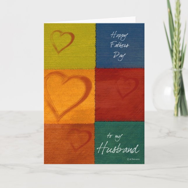 Cartão Corações de Patchwork-FDHus (Frente)