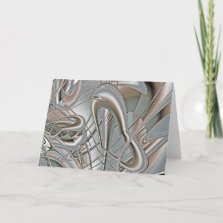 Cartão Corações de prata