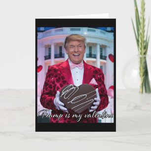 Cartão Corações de São Valentão Trump 14 de Fevereiro Pat