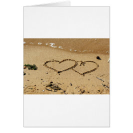 Cartão Corações do Coração adoram personalizar Anniversár