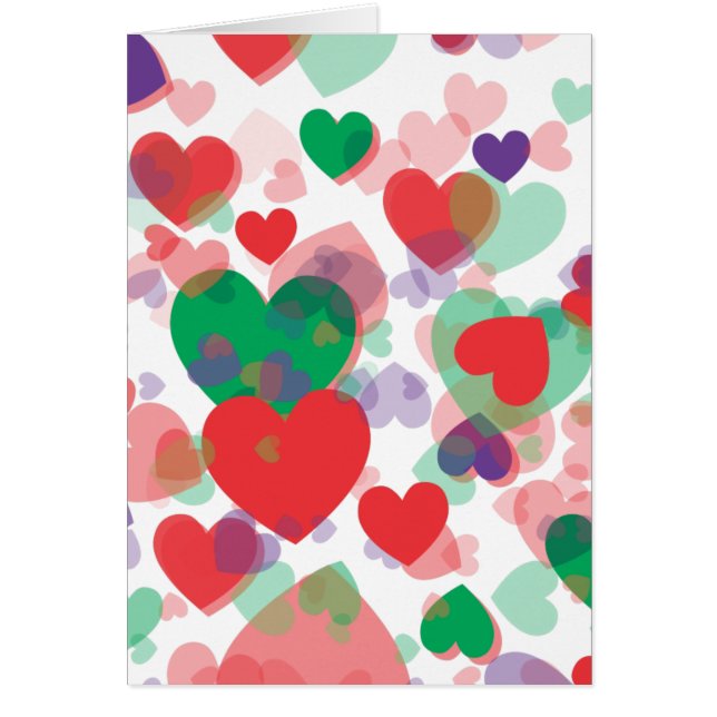 Cartão Corações dos corações (Frente)