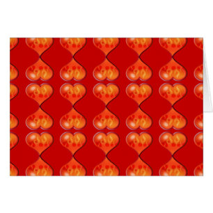 Cartão Corações em Fogo