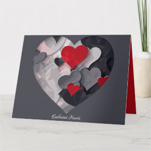 Cartão Corações Encantados