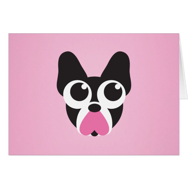 Cartão Corações para filhotes de cachorro (Frente Horizontal)