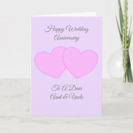 Cartão Corações Personalizados Tia Tio Casamento Aniversá