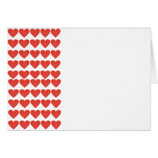 Cartão Corações vermelhos