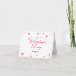 Cartão Corações "XOXO" rosa Feliz Dia dos Namorados