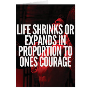 Cartão Coragem - Motivação do Workout