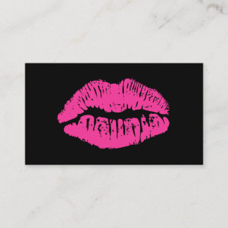 Cartão corajoso da referência do salão de beleza