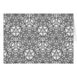 Cartão Corante Geométrico de Mandala Floral