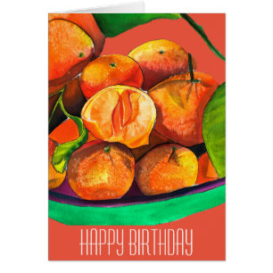 Cartão Corante laranja-tangerina fruta