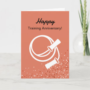 Cartão Corda de Saltar Fitness Feliz Aniversário de Trein