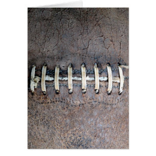 Cartão Cordas de futebol horizontais