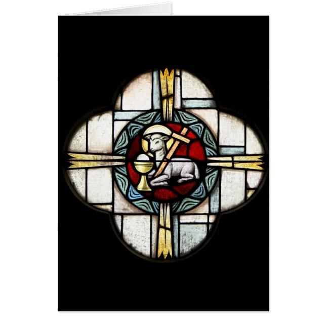 Cartão Cordeiro de Jesus do deus (Frente)