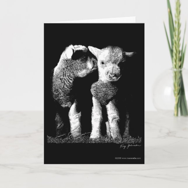 Cartão Cordeiros (Frente)