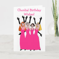 Cordial Birthday deseja Quarteto feminino