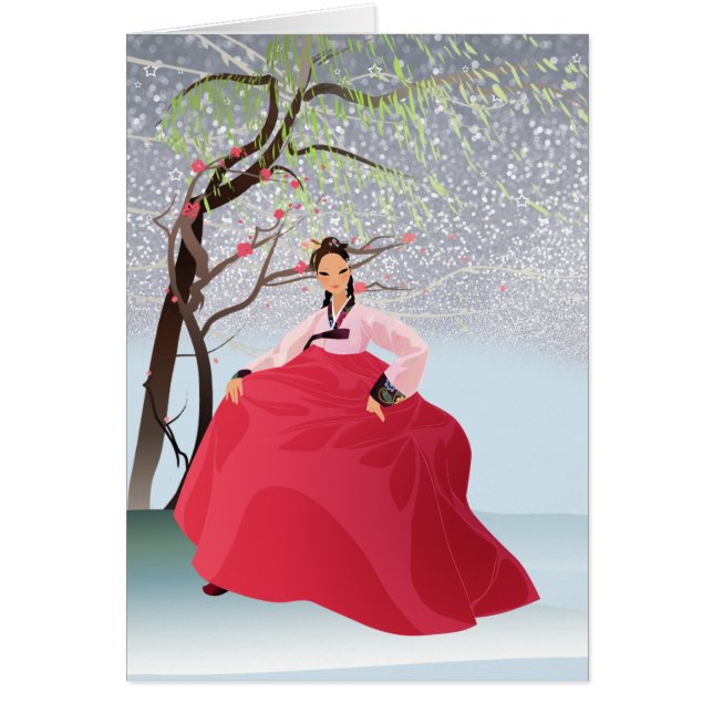 Cartão Coreano Hanbok (Frente)