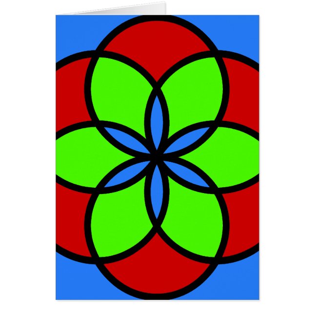 Cartão Cores da Flor (Frente)