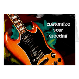 Cartão Cores da guitarra