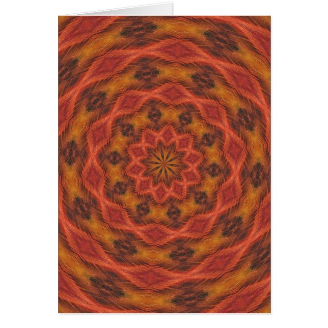 Cartão Cores de outono do Caleidoscópio (Frente)