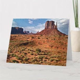 Cartão CORES DO MONUMENT VALLEY Jumbo Greeting Card
