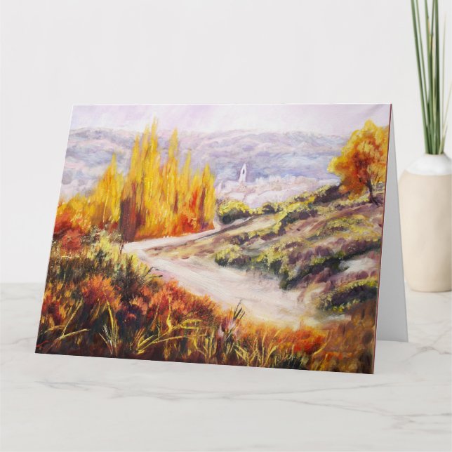 Cartão Cores do outono (Frente)