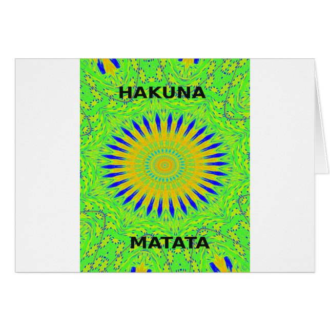 Cartão Cores do Tecido Tradicional Africano Verde ouro (Frente Horizontal)