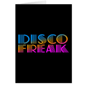 Cartão COREY TIGER 1980s RETRO DISCO FREAK MULTICOLOR