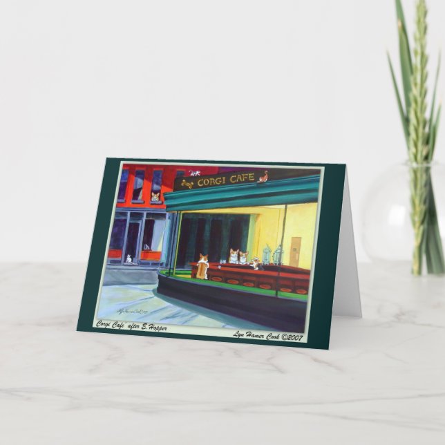 Cartão Corgi de Galês do Pembroke (Frente)