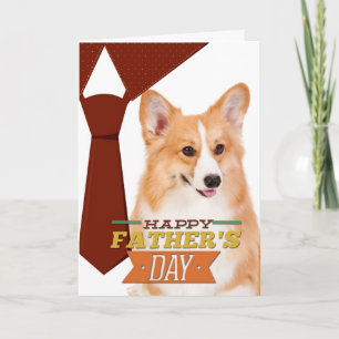 Cartão Corgi Father's Day Card