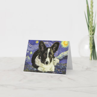 Cartão Corgi Notecards de Galês do casaco de lã