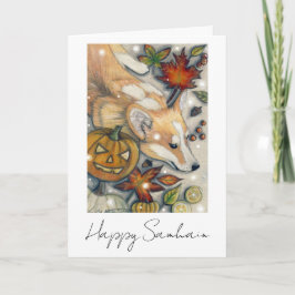 Cartão Corgi Samhain