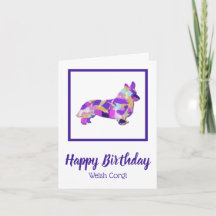 Corgi Welsh Dog Silhouette Cute PPY&B Birthday