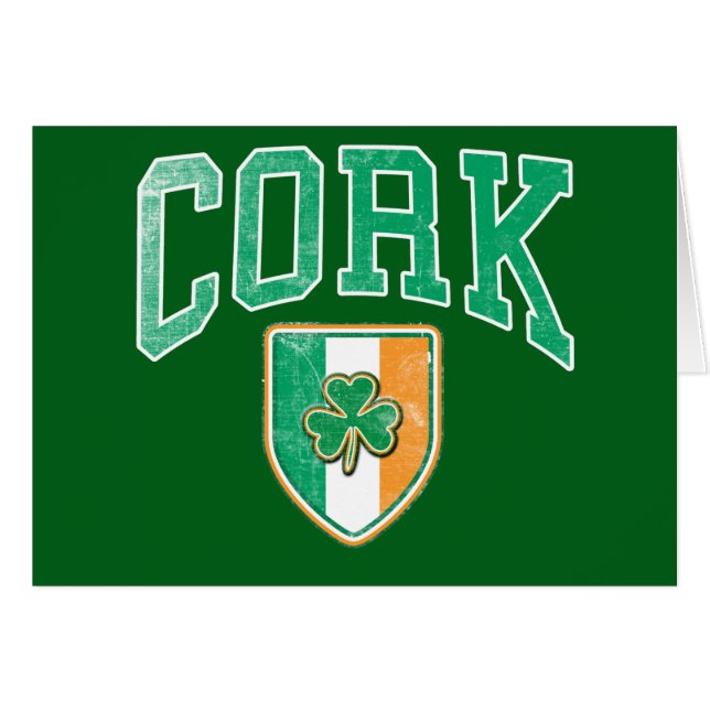 Cartão CORK Irlanda (Frente Horizontal)