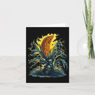 Cartão Corn Maize Ghost Ghoul Harvest Halloween