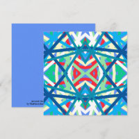 Cornflower Balanced Harmony Colors Abstrato Linhas