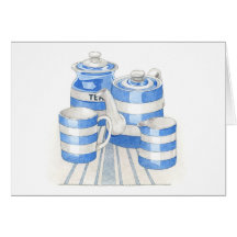 Cornishware Foled Card