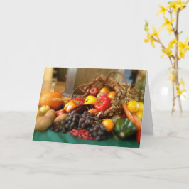 Cartão Cornucópia, Corno de Abundância,