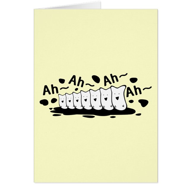 Cartão Coro engraçado (Frente)