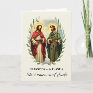 Cartão Coroa de Bênçãos da Festa dos Santos Simão e Judas