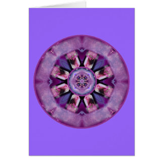 Cartão Coroa de cristal Chakra