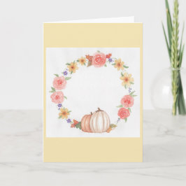 Cartão Coroa de Outono