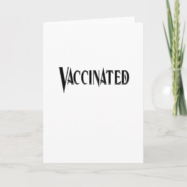 Cartão Corona Covid- 19 - Vacinada (Frente)