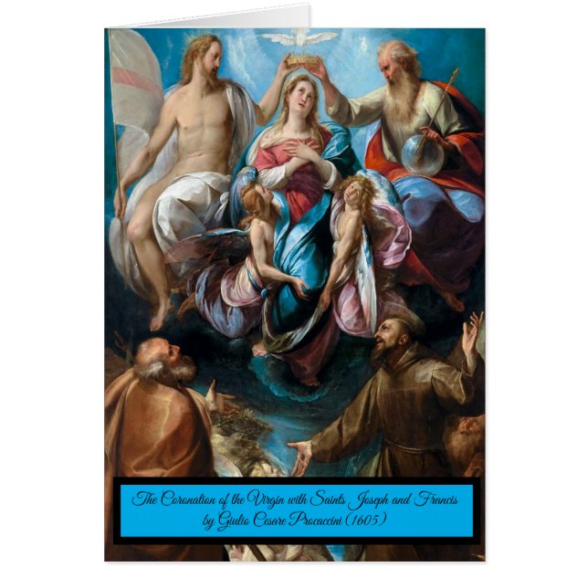 Cartão Coronação da Virgem (Frente)
