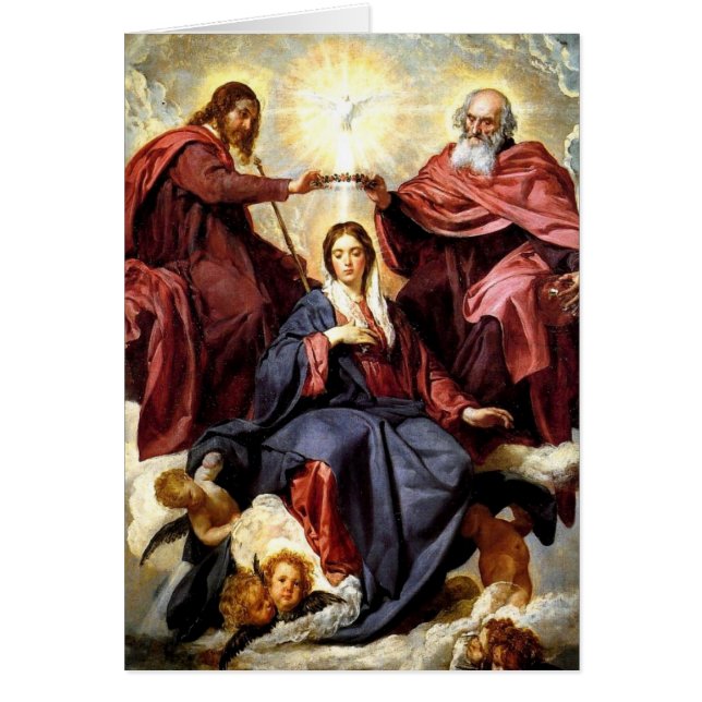 Cartão Coronação da Virgem (Frente)