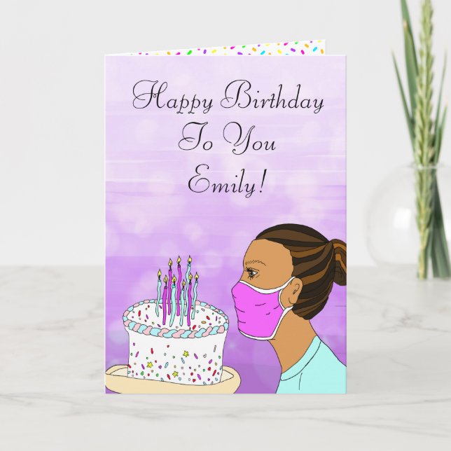 Cartão Coronavirus Aniversário Deseja (Frente)